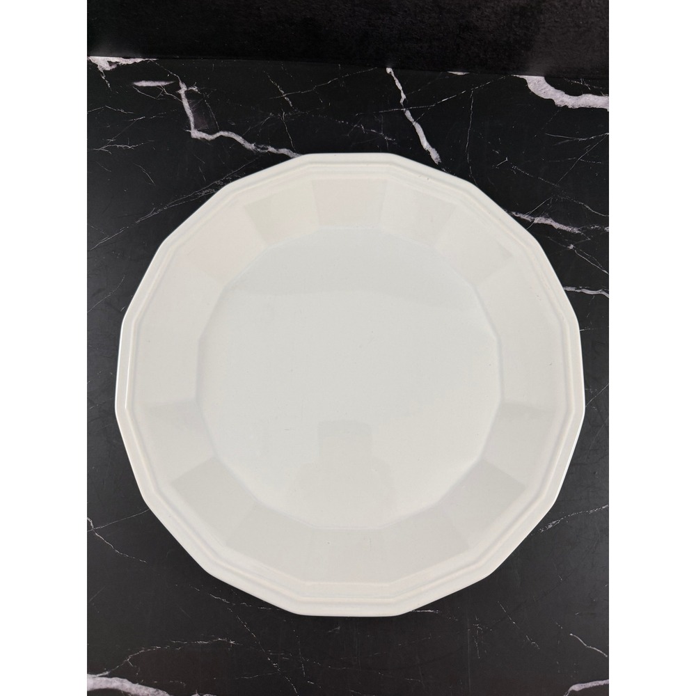 VTG Homer Laughlin Colonial White Dover Pattern 12in Plate Platter